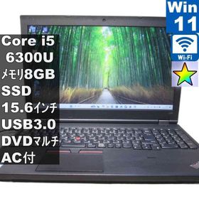 Lenovo ThinkPad L560【SSD搭載】 Core i5 6300U 【Windows11 Pro】 ／充電可／Wi-Fi／長期保証 [96161]