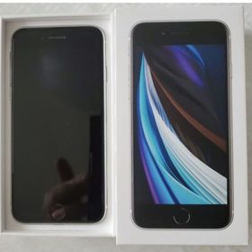 アイフォーン(iPhone)の【美品】 iPhone SE 第2世代 128GB ホワイト MXD12J／A(スマートフォン本体)
