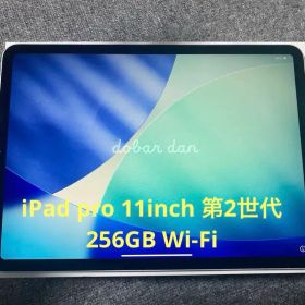 [美品] iPad pro 11インチ 第2世代 256GB シルバー割れ傷あり