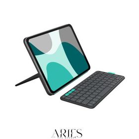 ロジクール Flip Folio iPad Pro 11インチ M5 / M4 ＆ iPad Air 11インチ M3 / M2 用 Flip Folio iK1185GRA ワイヤレス キーボード付きケ