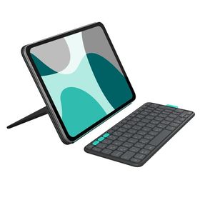 ロジクール Flip Folio iPad Pro 11インチ M5 / M4 & iPad Air 11インチ M3 / M2 用 Flip Folio iK1185GRA ワイヤレス キーボード付きケ