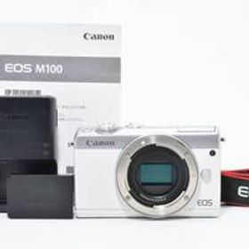 超美品 Canon EOS M100 ミラーレスデジタルカメラボディ ホワイト キヤノン 325