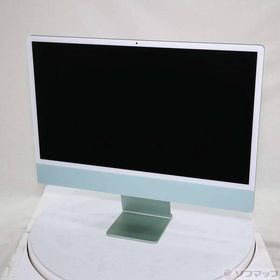 〔中古〕Apple(アップル) iMac 24-inch Mid-2021 MGPJ3J／A Apple M1 8コアCPU_8コアGPU 8GB SSD512GB グリーン 〔15.7 Sequoia〕〔262-ud〕