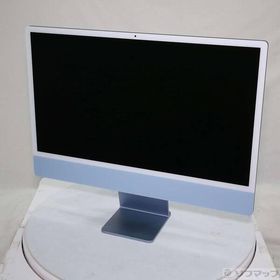 〔中古〕Apple(アップル) iMac 24-inch Mid-2021 MGPL3J／A Apple M1 8コアCPU_8コアGPU 16GB SSD512GB ブルー 〔26.3 Tahoe〕〔262-ud〕