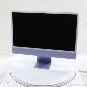 〔中古〕Apple(アップル) iMac 24-inch Mid-2021 Z13100057 Apple M1 8コアCPU_8コアGPU 16GB SSD512GB パープル 〔26.3 Tahoe〕〔258-ud〕