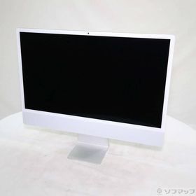 〔中古〕Apple(アップル) iMac 24-inch Mid-2021 MGPC3J／A Apple M1 8コアCPU_8コアGPU 16GB SSD512GB シルバー 〔26.3 Tahoe〕〔377-ud〕