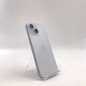 アップル(Apple)の【全額返金保証】【最速発送】Apple iPhone iPhone 15 128GB ブルー au 美品 動作確認済(スマートフォン本体)