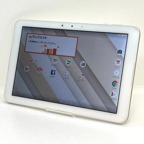 【美品】京セラ Qua tab QZ10 KYT33 au SIMロック解除済 32GB 10.1インチ オフホワイト タブレット本体 送料無料 中古 S293