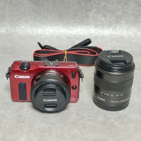 Canon ミラーレス一眼カメラ EOS M ダブルレンズキット レッド
