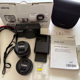 【美品】Canon EOS M10 ミラーレスカメラ ダブルレンズセット