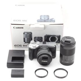 CANON EOS M6 シルバー 15-45 55-200mm デジタルカメラ