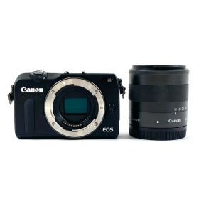 キヤノン Canon EOS M2 EF-M 18-55 IS STM レンズキット ブラック デジタル ミラーレス 一眼カメラ 【中古】