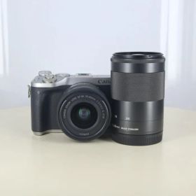 【中古】(キヤノン) Canon キヤノン EOS M6 ダブルズームキツト シルバー