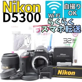 【らくらくスマホ転送】Nikon D5300 WiFi搭載 自撮り ライブビュー
