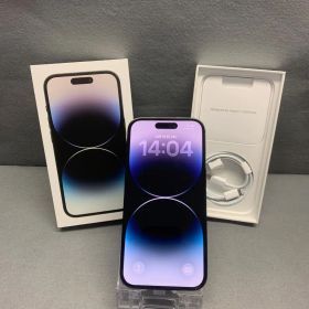 美品 Appleストア版 SIMフリー iPhone14 Pro 128GB スペースブラック色