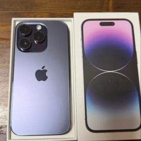 【美品】iPhone 14 Pro ディープパープル 本体