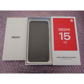 【新品未使用】REDMI 15 5G 128GB ミッドナイトブラック本体 Amazon | シャオミ(Xiaomi) SIMフリースマートフォン REDMI 15 5G 4+