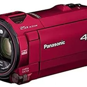 【中古】「非常に良い」パナソニック 4K ビデオカメラ VX992M 64GB 光学20倍ズーム アーバンレッド HC-VX992M-R