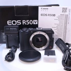 【極美品】Canon EOS R50V ボディ ブラック キヤノン ミラーレス一眼カメラ