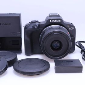 【多言語対応モデル 美品】Canon EOS R50 標準ズームキット RF-S18-45mm F4.5-6.3 IS STM ミラーレス一眼カメラ
