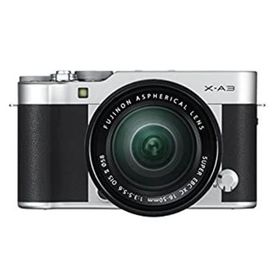 【中古】FUJIFILM ミラーレス一眼 X-A3 レンズキット シルバー X-A3LK-XC-S(ミラーレス一眼)
