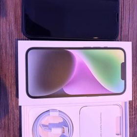 Apple iPhone 14 ブラック 本体 充電ケーブル、ケース、付