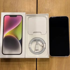 Apple iPhone 14 ホワイト 本体 充電ケーブル付き