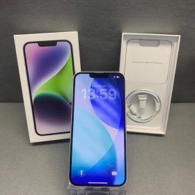 美品 海外版 SIMフリー iPhone14 128GB パープル色