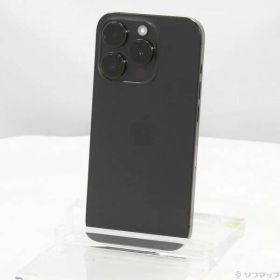 ソフマップ 〔中古品〕 iPhone15 Pro 256GB ブラックチタニウム MTUC3J／A SIMフリー【377】