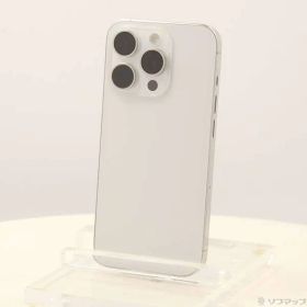 ソフマップ 〔中古品〕 iPhone15 Pro 256GB ホワイトチタニウム MTUD3J／A SIMフリー【276】