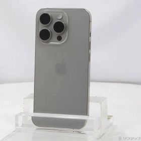 ソフマップ 〔中古品〕 iPhone15 Pro 256GB ナチュラルチタニウム MTUF3J／A SIMフリー【368】