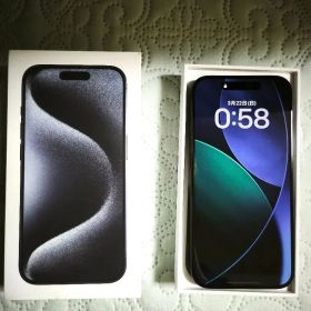 iPhone 15 Pro 128GB ブルーチタニウム 美品バッテリー100%