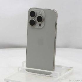ソフマップ 〔中古品〕 iPhone15 Pro 256GB ナチュラルチタニウム MTUF3J／A SIMフリー【269】