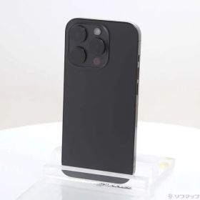 ソフマップ 〔中古品〕 iPhone15 Pro 256GB ブラックチタニウム MTUC3J／A SIMフリー【348】