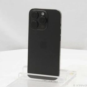 ソフマップ 〔中古品〕 iPhone15 Pro 256GB ブラックチタニウム MTUC3J／A SIMフリー【196】