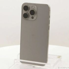 ソフマップ 〔中古品〕 iPhone15 Pro Max 256GB ナチュラルチタニウム MU6R3J／A SIMフリー【251】