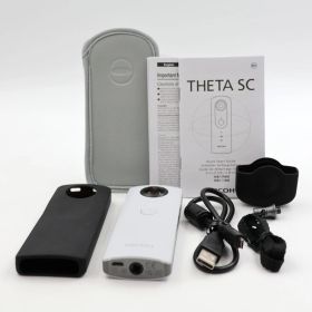 ■新品同様■ RICOH THETA SC ホワイト 全天球カメラ 360度カメラ 910740
