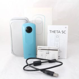 828★美品★RICOH THETA SC (ブルー) 全天球カメラ