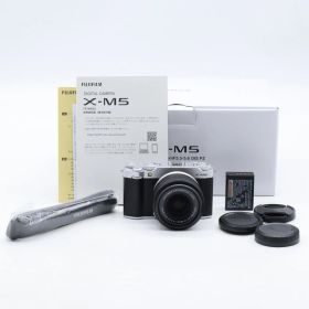 【ショット数666】FUJIFILM X-M5 XC15-45mm レンズキット シルバー｜APS-C ミラーレス一眼｜軽量コンパクト・高画質 富士フイルムXマウント【中古】