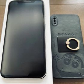 Apple iPhone X シルバー 5.8インチ ケース付き