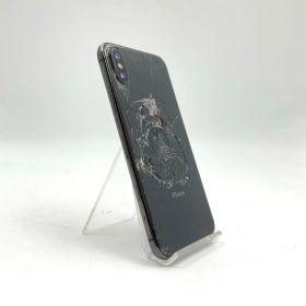 【最速発送】 iPhone X 256GB スペースグレイ docomo SIMフリー 白ロム【難有】 72%
