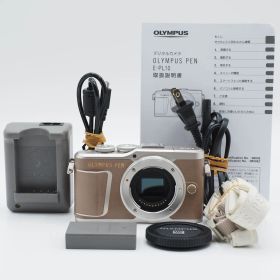 ショット数1,087回 OLYMPUS オリンパス ミラーレス PEN E-PL10 ボディ ブラウン 極上品 #3008