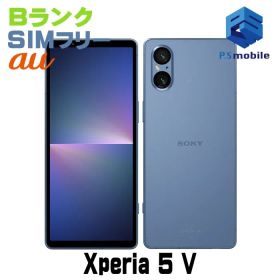 【中古】SOG12 Xperia 5 V【良品中古 利用制限○】 SIMフリー ブルー au エーユー エクスペリア ソニー・エリクソン D087387-スマートホン スマートフォン スマホ 携帯電話 白ロム 本体 格安