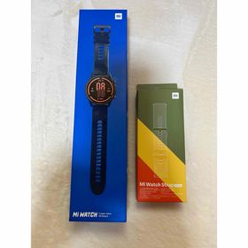 シャオミ(Xiaomi)のMi WATCH ネイビーブルー 替バンド付き(その他)