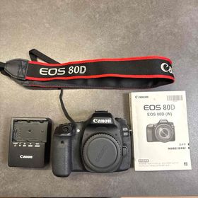 キヤノン(Canon)のCanon デジタル一眼レフカメラ EOS 80D (W) ボディ(デジタル一眼)