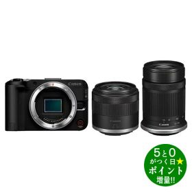 ◆GW期間中P3倍+限定クーポン！！◆キヤノン カメラ ミラーレス一眼カメラ EOS R50 V ダブルズームキット ブラック Canon【転送不可】