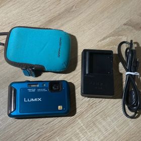 9781 Panasonic Lumix DMC-FT20 ブルー デジカメ 動作確認済み【ネ】