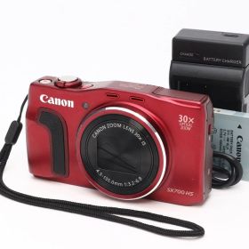 AB- (良品) Canon キヤノン PowerShot SX700 HS レッド 初期不良返品対応 44-157