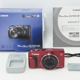 美品 Canon キヤノン PowerShot SX700 HS コンパクトデジタルカメラ レッド 元箱付 260401d
