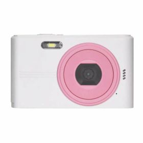 KEIYO ENGINEERING CO.,LTD. ツートンカラーが可愛いコンパクトデジタルカメラ (ホワイト×ピンク) NT-DC001(WPK) カメラ デジタル 小型 コンパクト 軽量 おしゃれ 可愛い 手ぶれ補正 顔認証 録画 写真 デジカメ 旅行 おでかけ